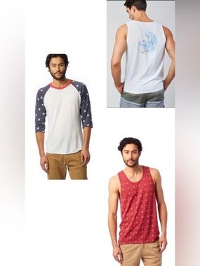 Men’s Bundle United By Blue + Alternative Apparel Summer Tank Tops patriotic XL